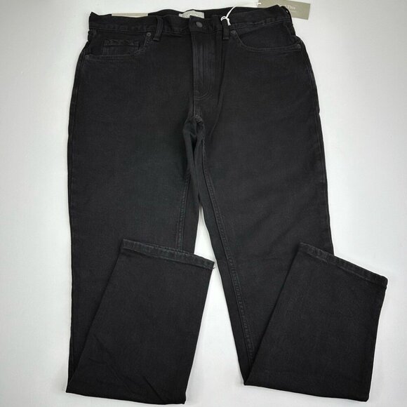 Everlane Uniform Men’s‎ NWT Black Mid-Rise The Slim Fit Minimalist Jean W35/L32 - Picture 1 of 10